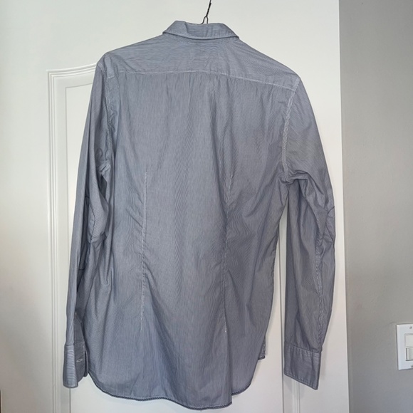 Marc O’Polo Long Sleeve Button Down Pin Striped Blue Top - XL - Picture 5 of 5